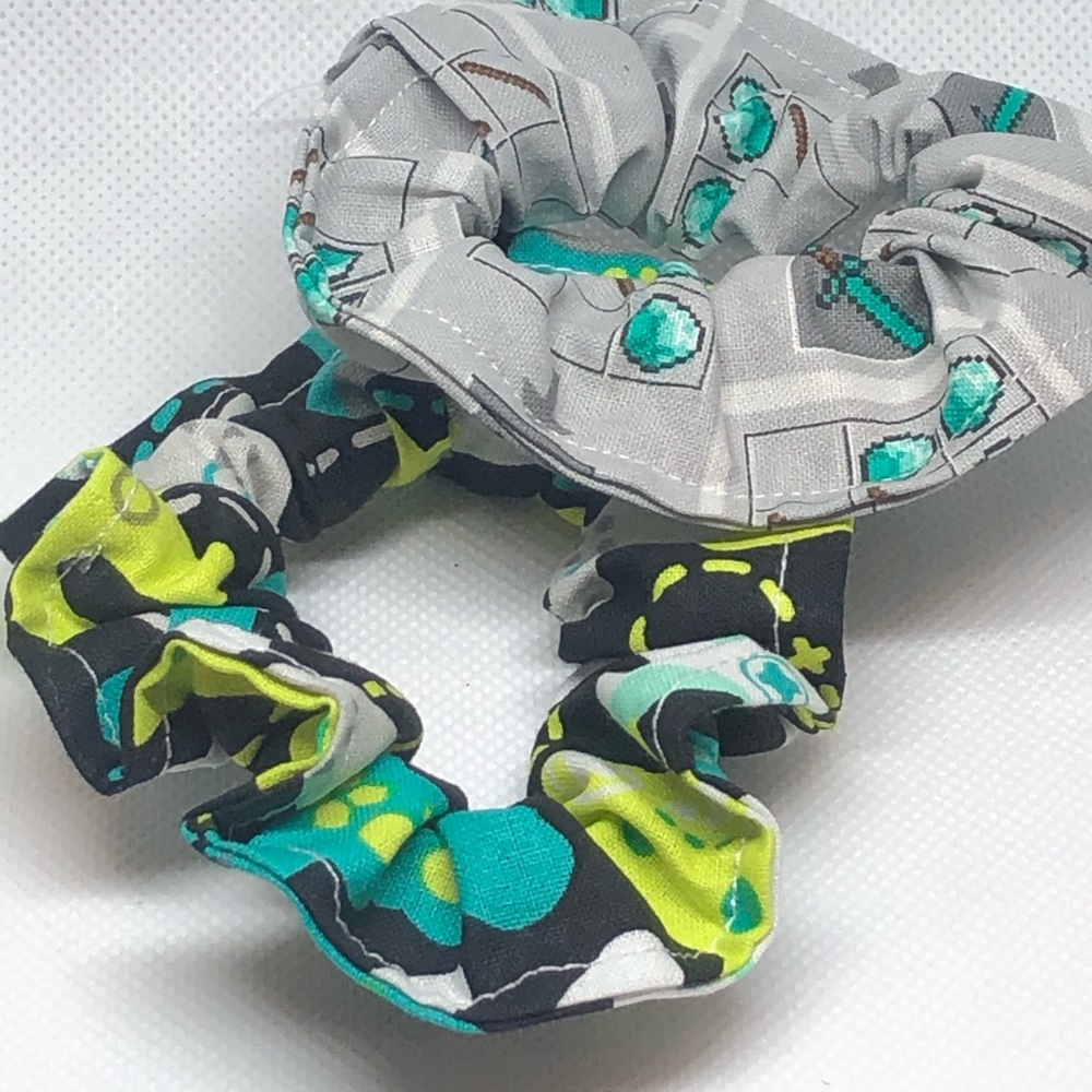 Handmade scrunchies gamer design
